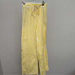 LA SEMAINE PARIS YELLOW PINSTRIPE PANTS SIZE 36 / 4